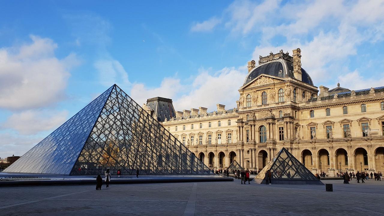 The Louvre with the Pyramid of I. M. Pei
