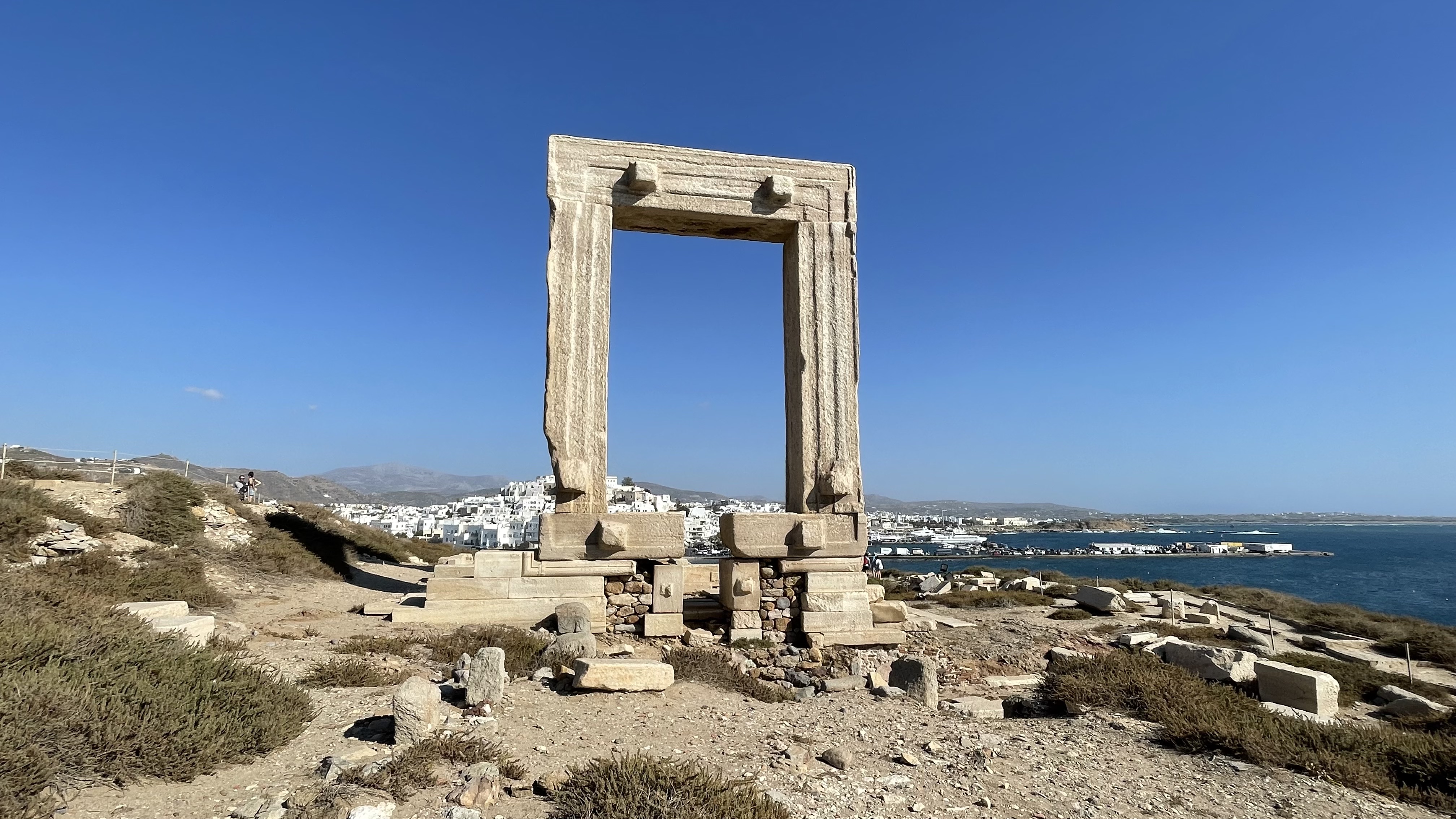 Portara in front of Chora Naxos 