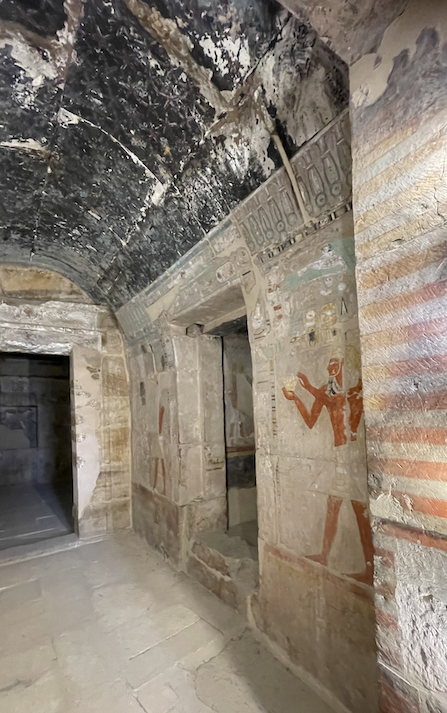 Paintings in the inner sanctum of Hatshepsuts Temple