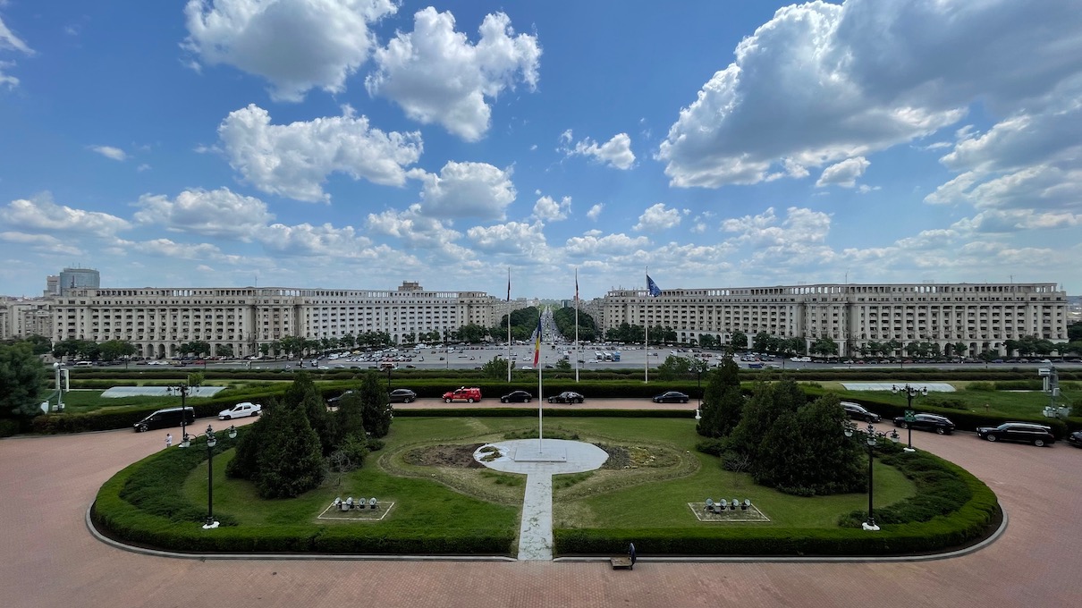 View from the People's Palace / Casa Poporului in Bucharest