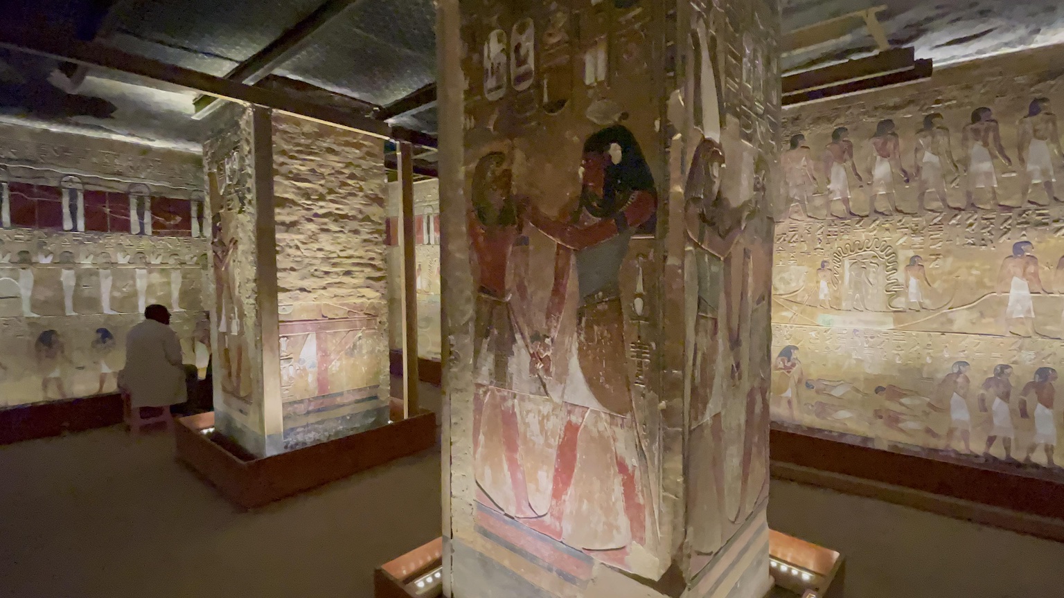 Conservation efforts in the Tomb of Ramses IX in the Kings Valley