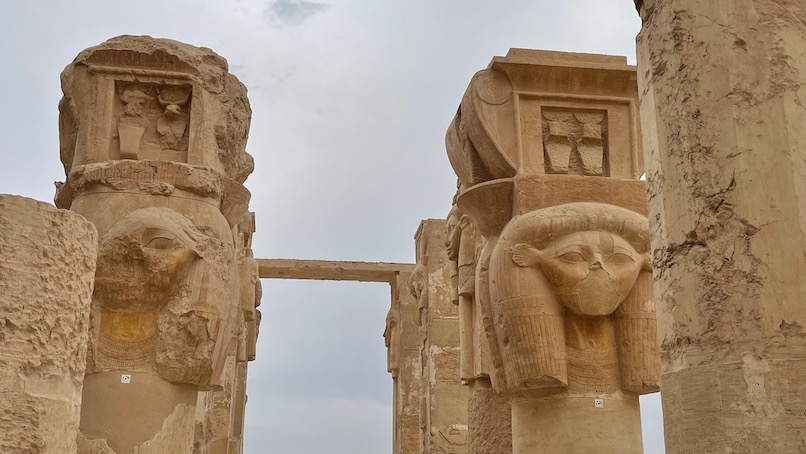 Hatshepsut's head as column chapter