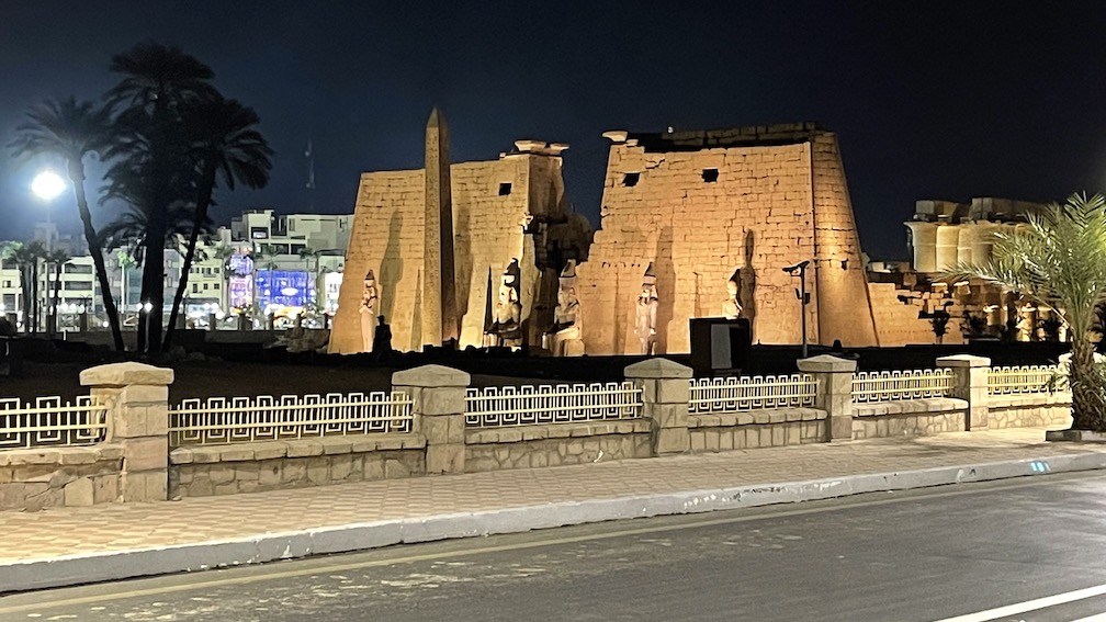 The Luxor Temple at Night