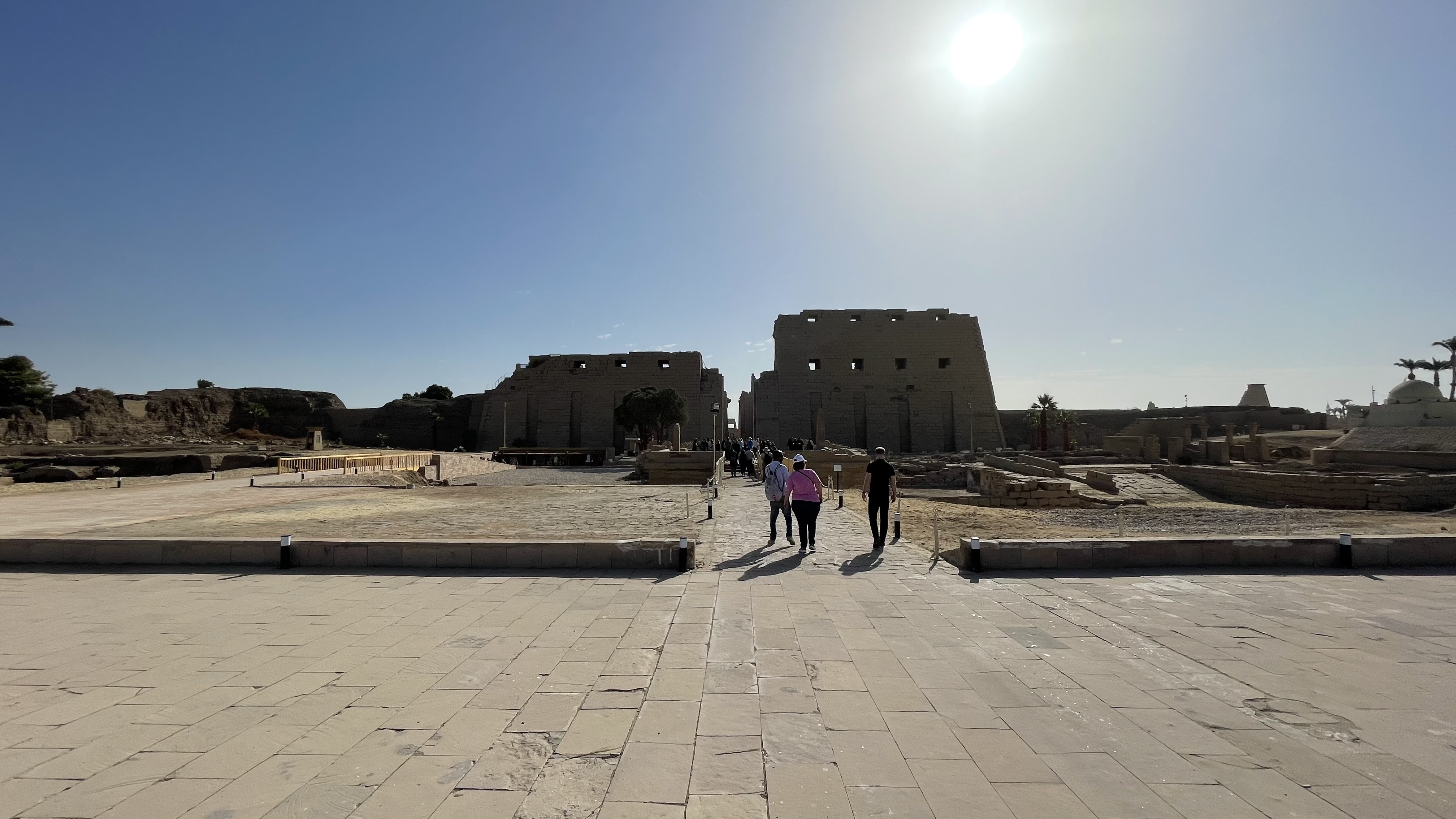 First Pylon and entrance to the Temple of Karnak Amun-Ra