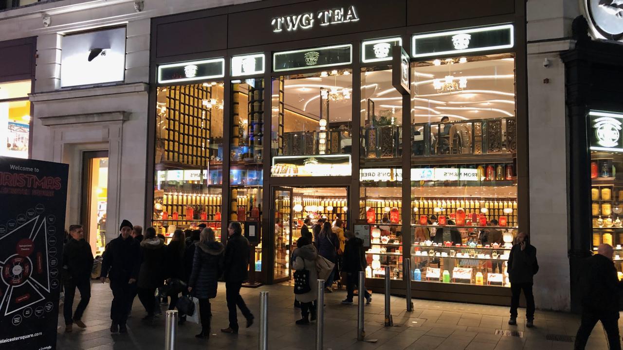 TWG Shop at London's Leicester Square