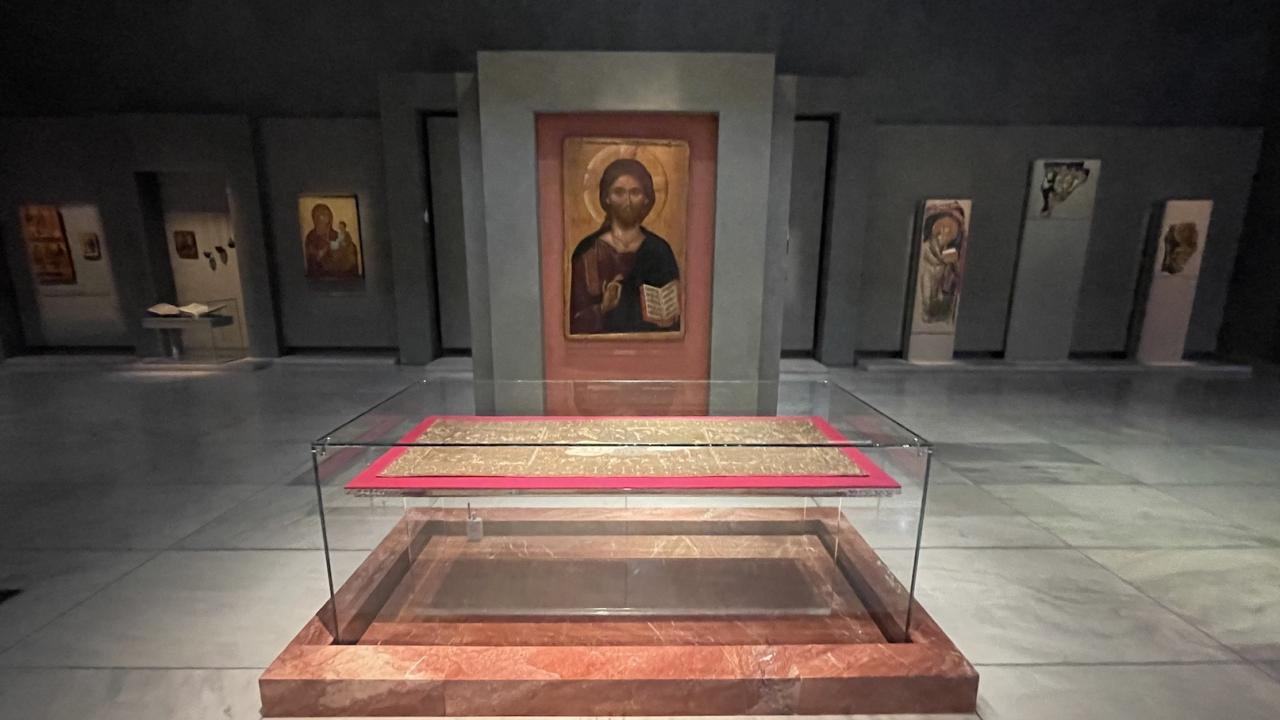 Icons at the Museum of Byzantine History in Thessaloniki