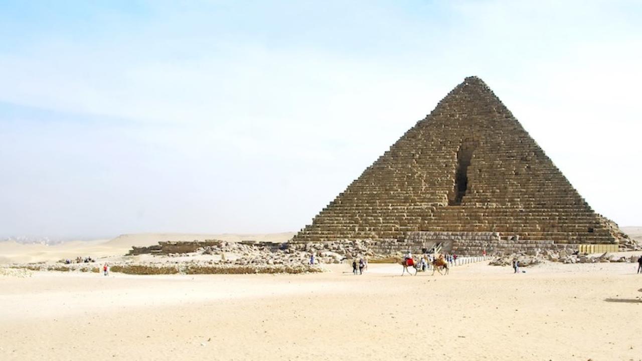 The Pyramid of Menkaure or Mykerinos at Giza