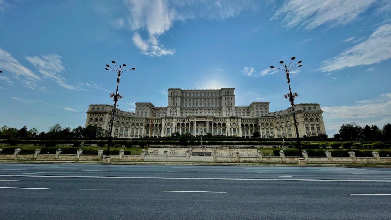 The People's Palace and The Palace of Parliament in Bucharest
