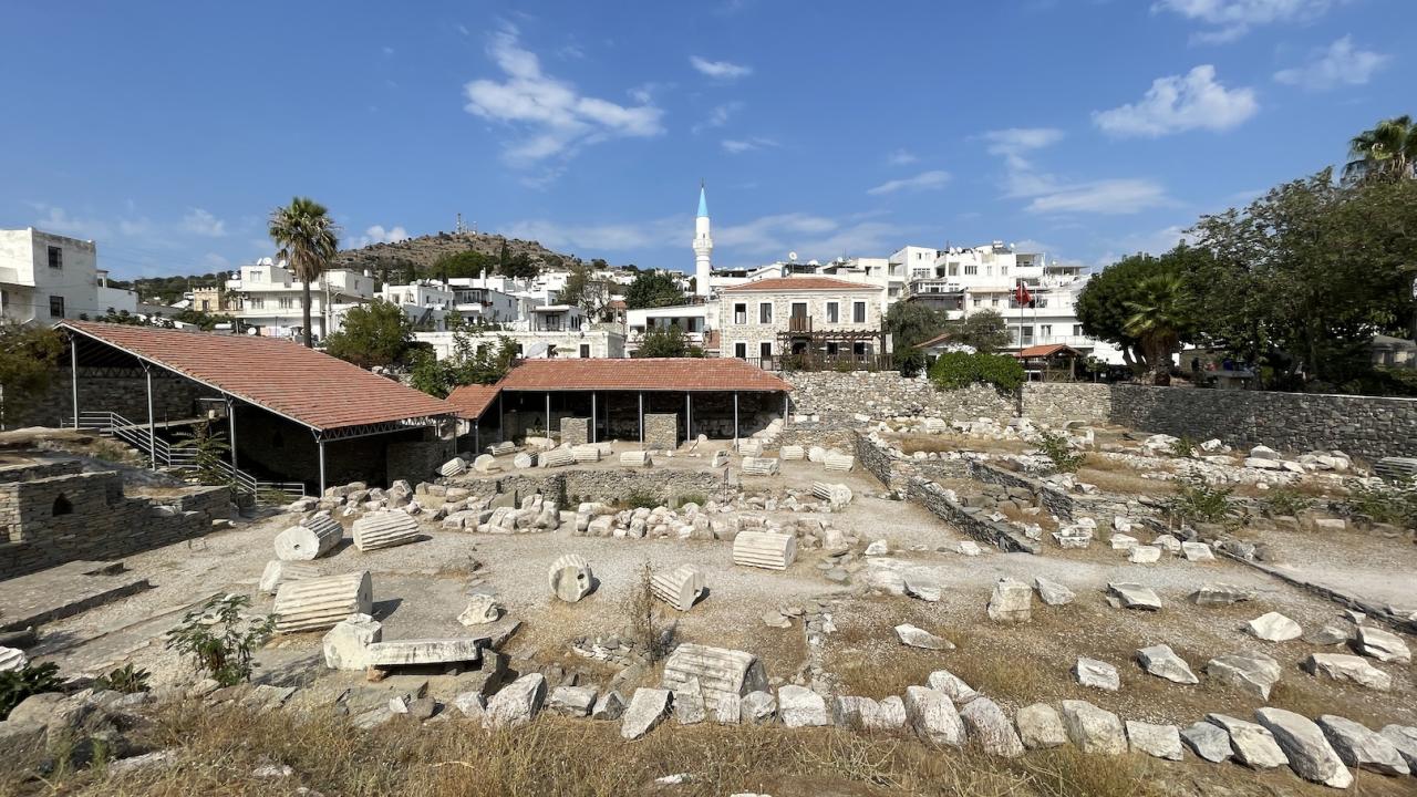 The remains of the Mausoleum of Halikarnassos