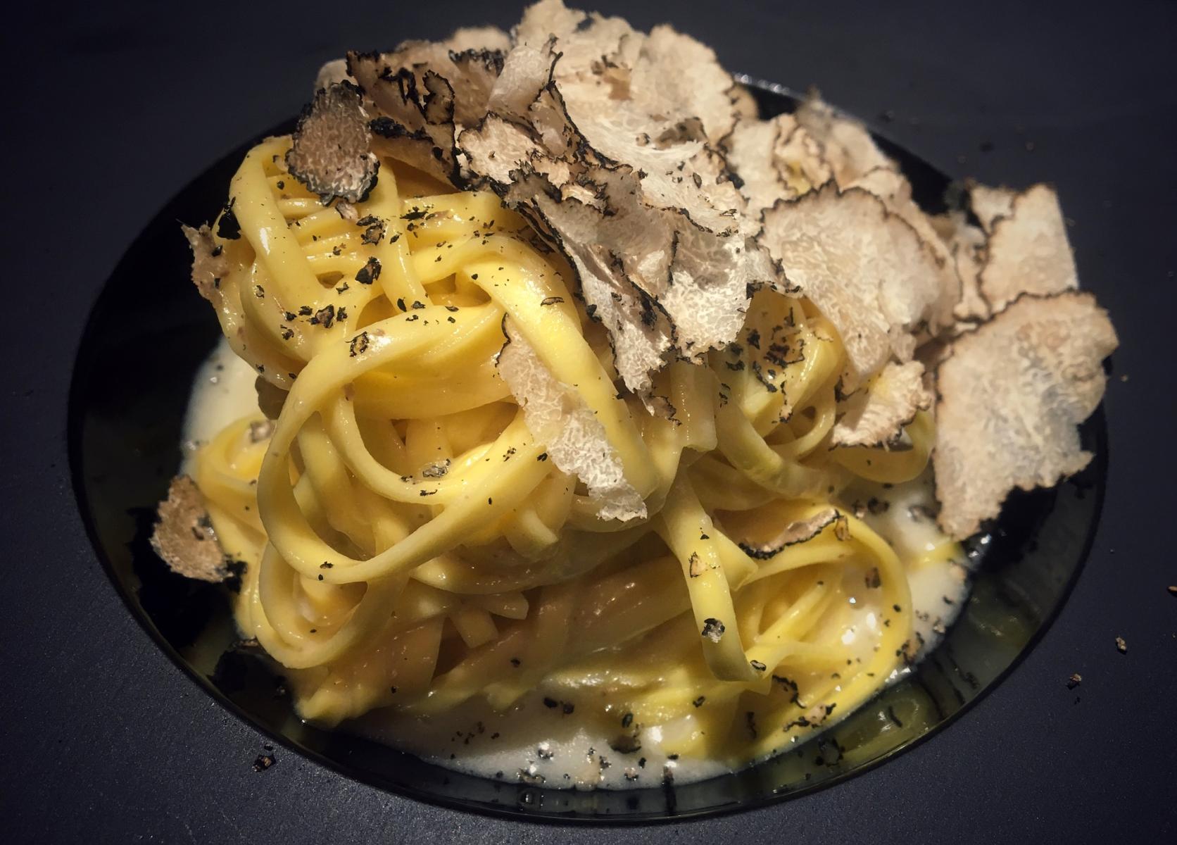 Truffles with pasta photo