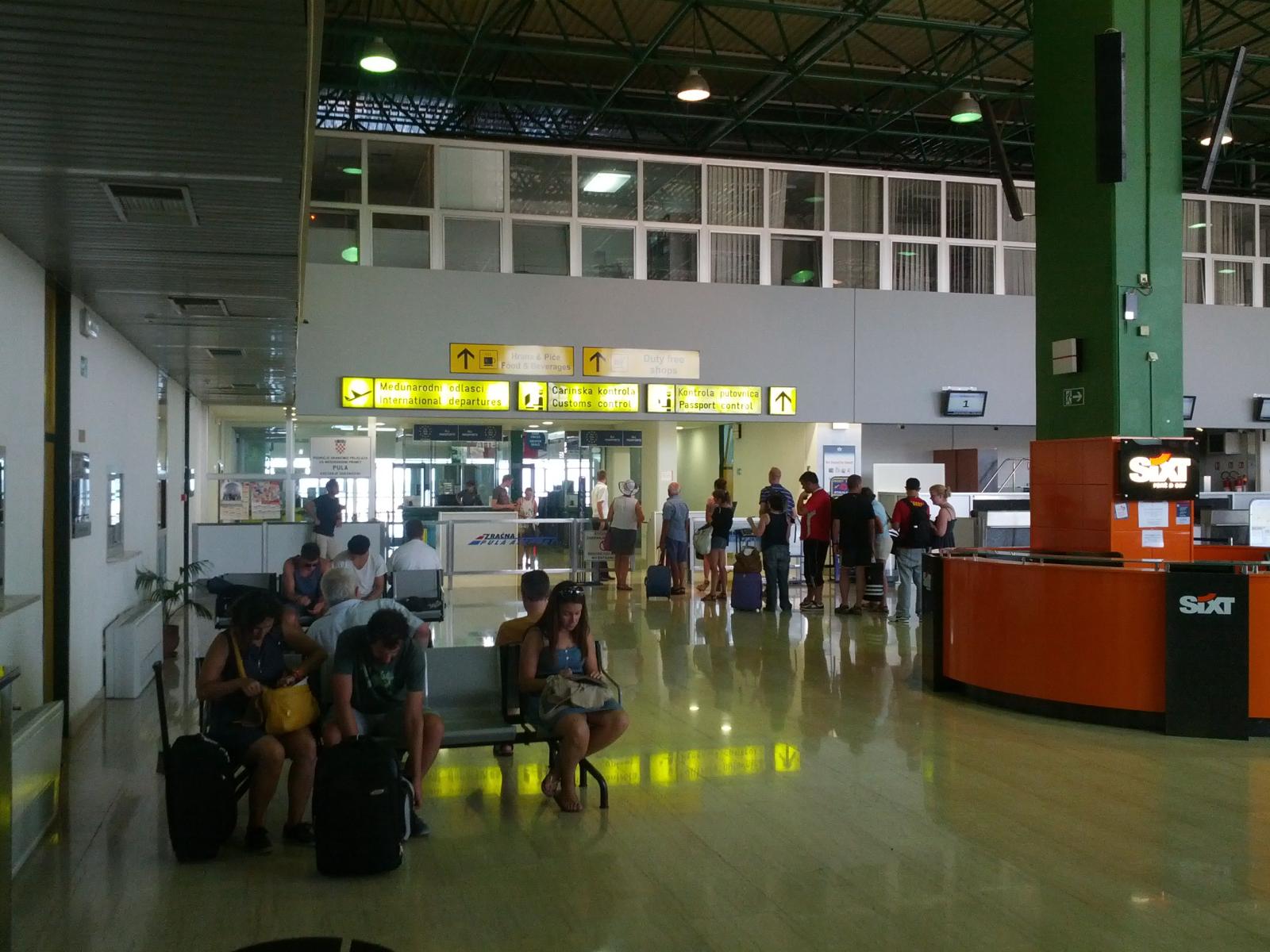 Photo of the airport departures