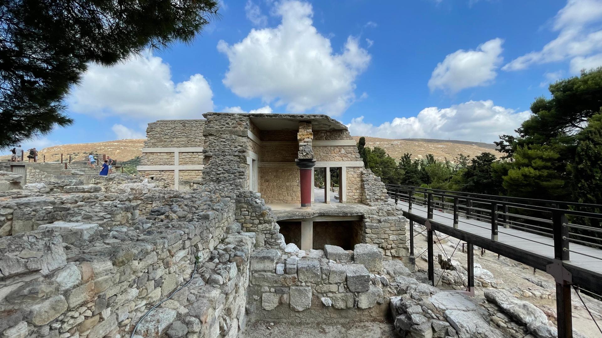Minoan Palace of Knossos in Heraklion Crete