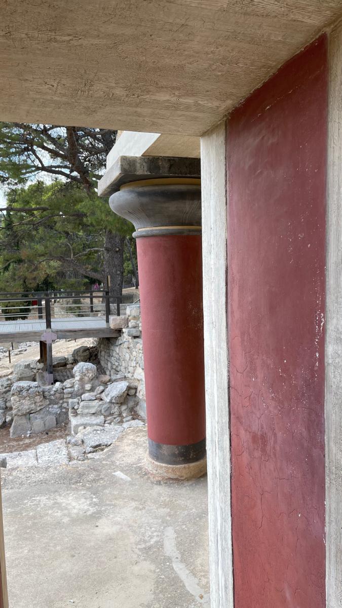 Minoan Palace of Knossos in Heraklion Crete