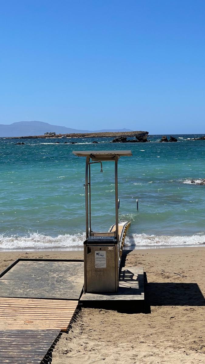 Nea Chora Beach Chania Crete Greece Wheel Chair