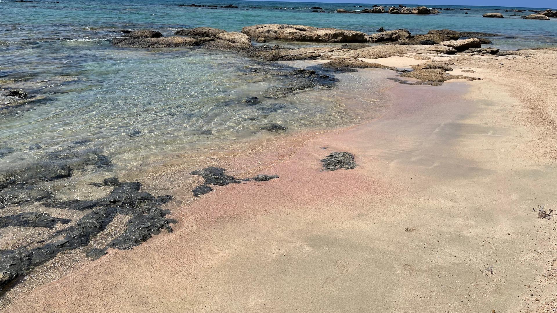 Elafonisi Beach Crete Greece 2021 pink sand beach