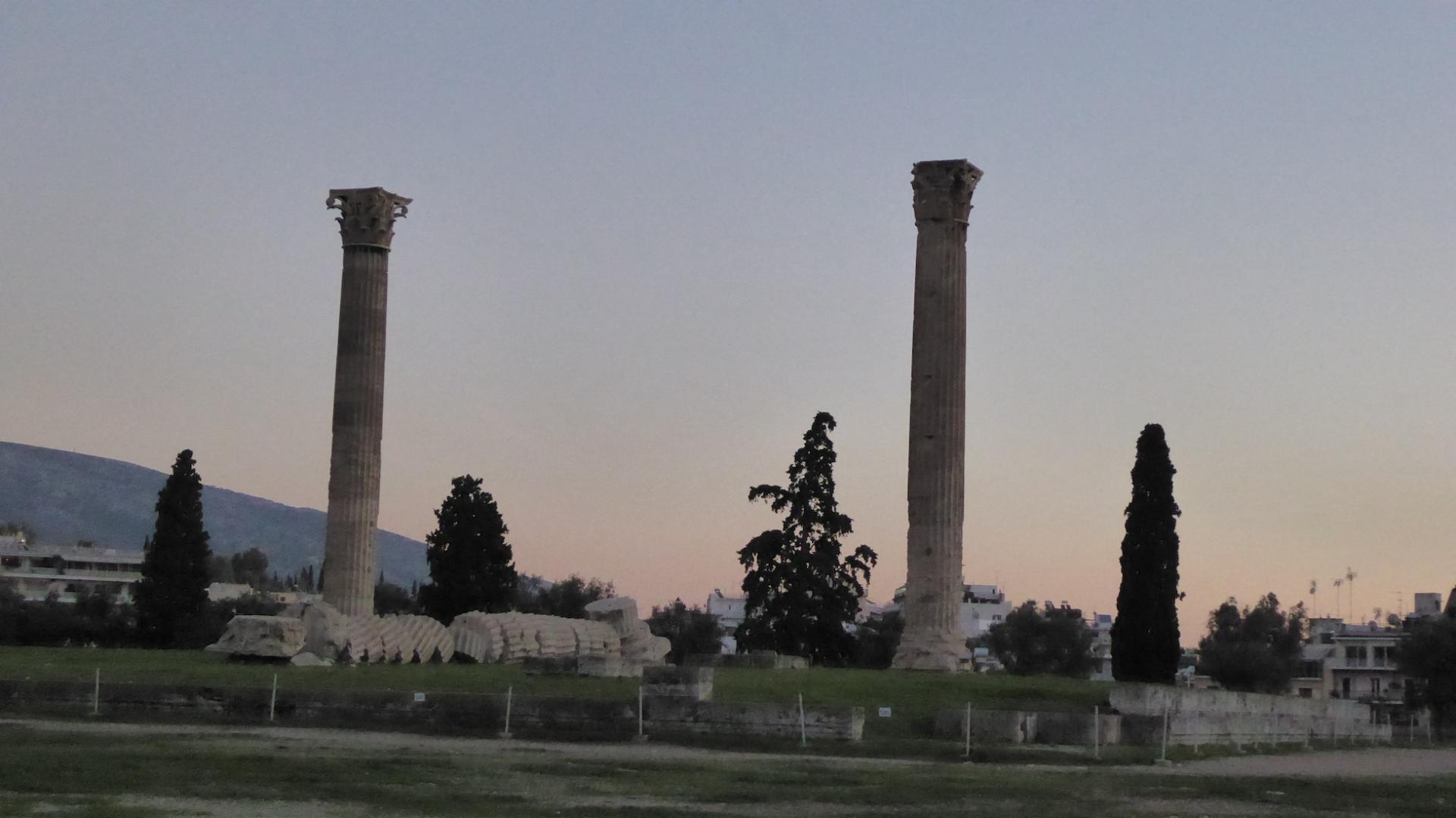 The Olympeion or Temple of Olympic Zeus in Athens