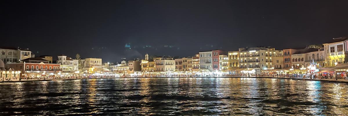 Old Venetian Harbor of Chania on Crete